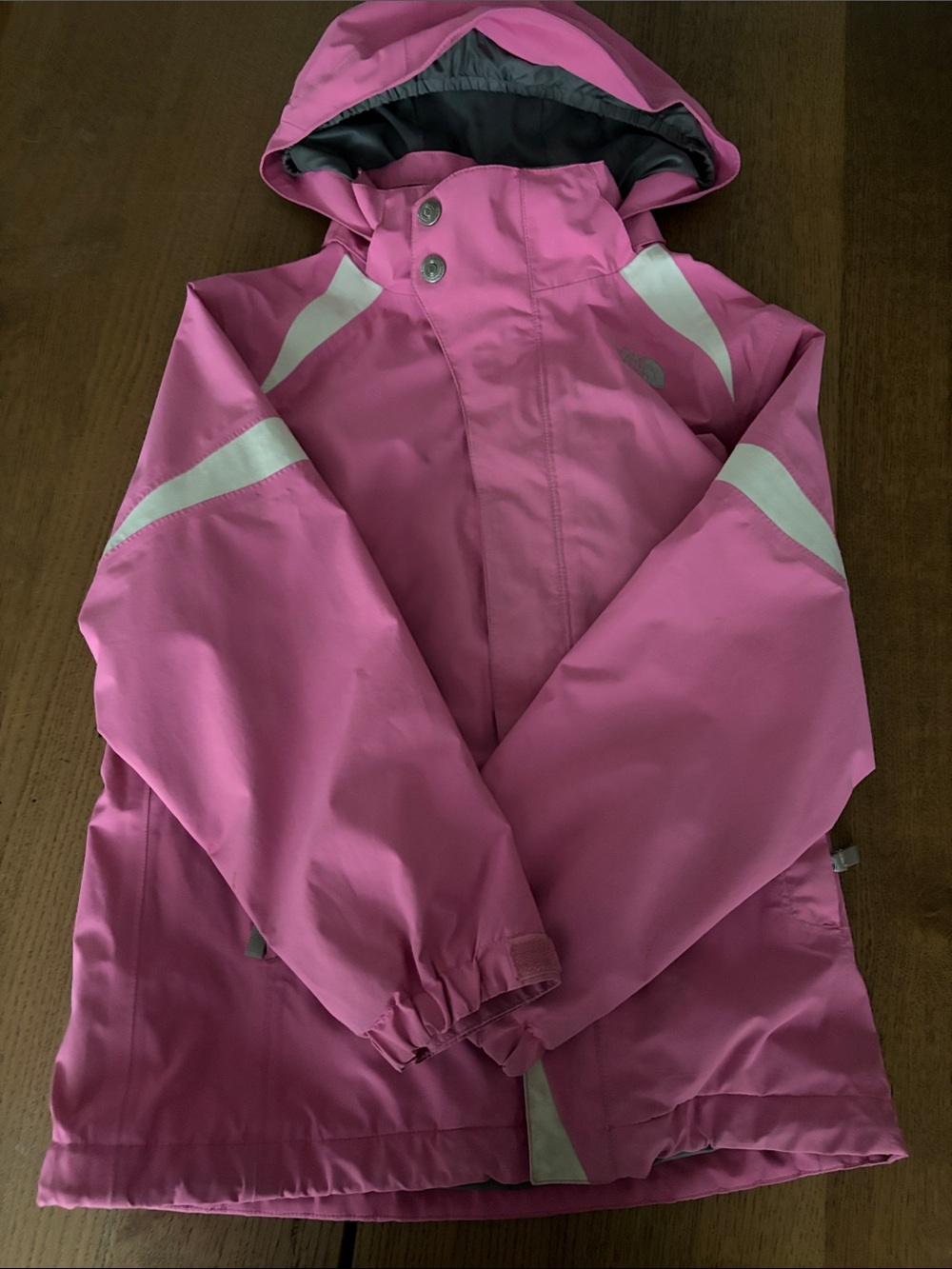 The North Face Pink Girls' Hooded Jacket medium